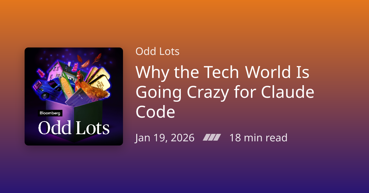 Podcast Notes /// Why the Tech World Is Going Crazy for Claude Code ...