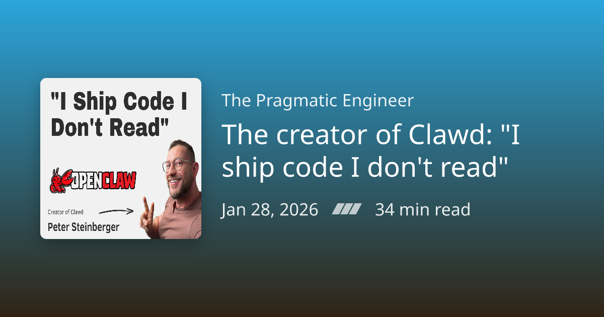 Podcast Notes /// The creator of Clawd: 